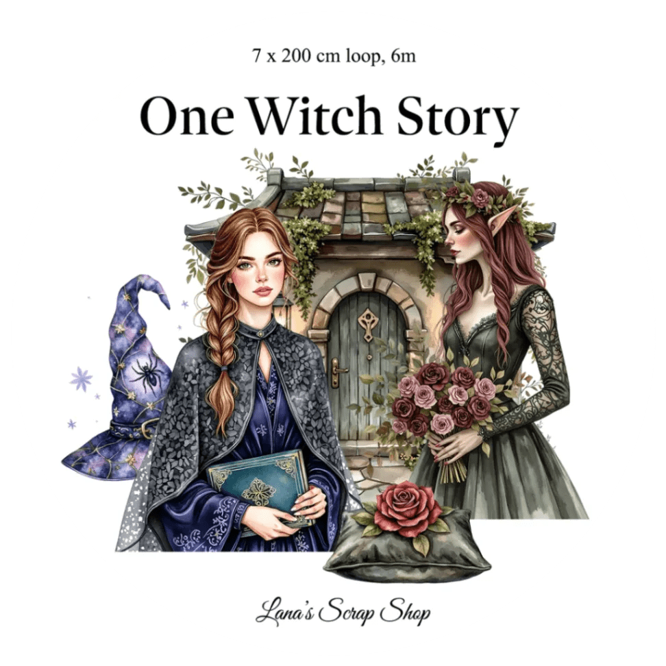 Pet Tape - Lana - 70 mm - One Witch Story - 3 - Lana's Scrap Shop - Tidformera
