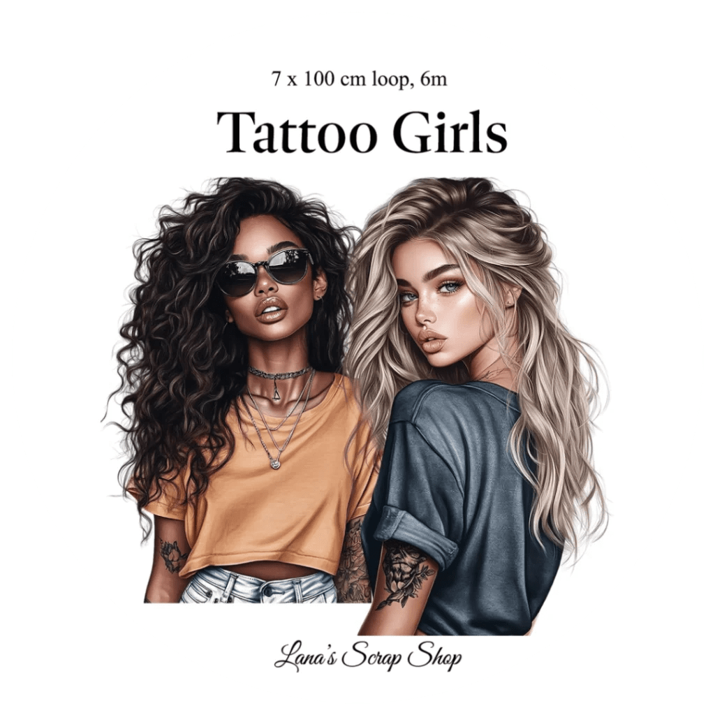 Pet Tape - Lana - 70 mm - Tattoo Girls - 3 - Lana's Scrap Shop - Tidformera