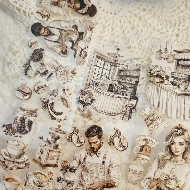 Pet Tape - Lana - 70 mm - Vintage Coffee - 4 - Lana's Scrap Shop - Tidformera