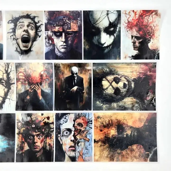 Pet Tape - MIC - Canvas of Carnage Glossy & Embossed 60 mm - 6 - MIC & MIM Premium Paper Shop - Tidformera