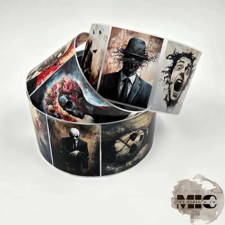 Pet Tape - MIC - Canvas of Carnage Glossy & Embossed 60 mm - 1 - MIC & MIM Premium Paper Shop - Tidformera
