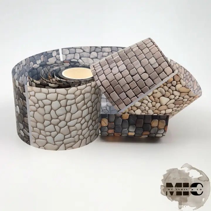 Pet Tape - MIC - Cobblestones Matte 70 mm - 1 - MIC & MIM Premium Paper Shop - Tidformera