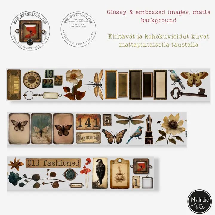 Pet Tape - MIC - Collectables Glossy & Embossed 60 mm - 6 - MIC & MIM Premium Paper Shop - Tidformera