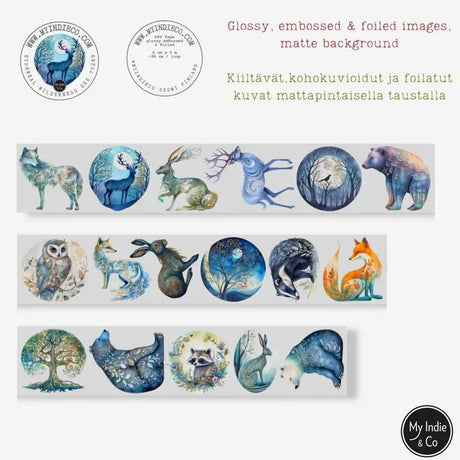 Pet Tape - MIC - Ethereal Wilderness Foiled & Embossed 60 mm - 2 - MIC & MIM Premium Paper Shop - Tidformera