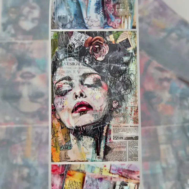 Pet Tape - MIC - Layered Whispers Glossy & Embossed 70 mm - 2 - MIC & MIM Premium Paper Shop - Tidformera