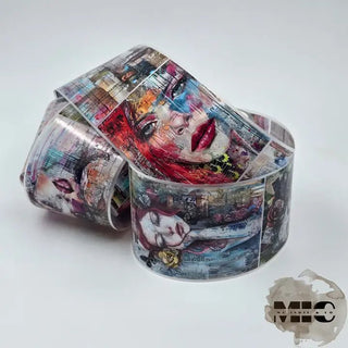 Pet Tape - MIC - Layered Whispers Glossy & Embossed 70 mm - 1 - MIC & MIM Premium Paper Shop - Tidformera