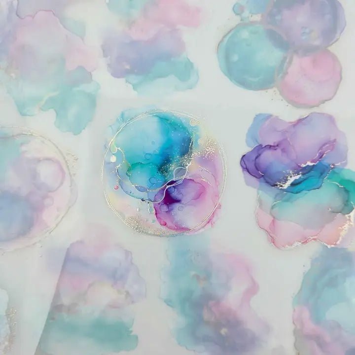 Pet Tape - MIC - Mermaid Splash Foiled & Embossed 60 mm - 6 - MIC & MIM Premium Paper Shop - Tidformera