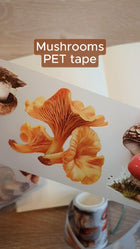 Pet Tape - MIC - Mushrooms Glossy & Embossed 60 mm - 1 - MIC & MIM Premium Paper Shop - Tidformera