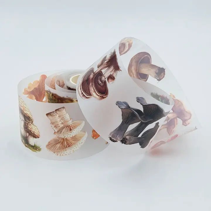 Pet Tape - MIC - Mushrooms Glossy & Embossed 60 mm - 1 - MIC & MIM Premium Paper Shop - Tidformera