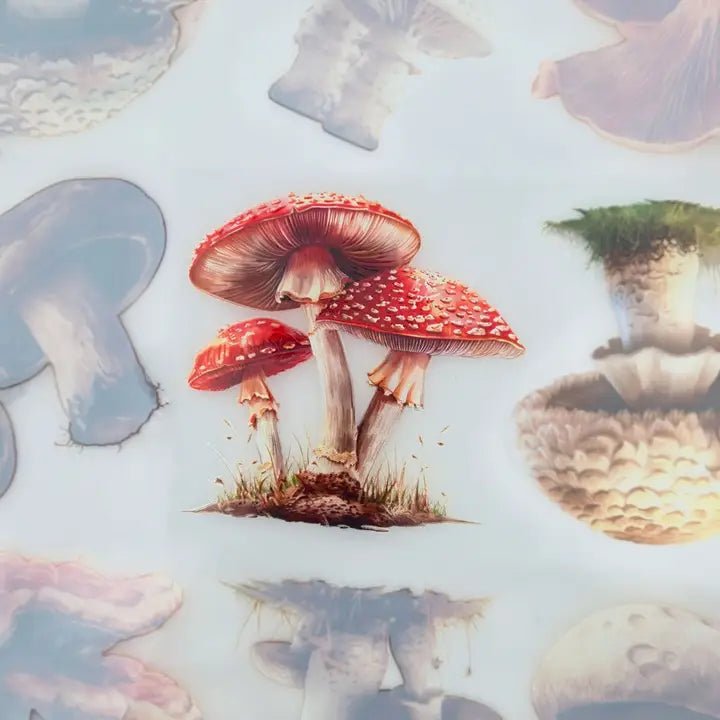 Pet Tape - MIC - Mushrooms Glossy & Embossed 60 mm - 5 - MIC & MIM Premium Paper Shop - Tidformera