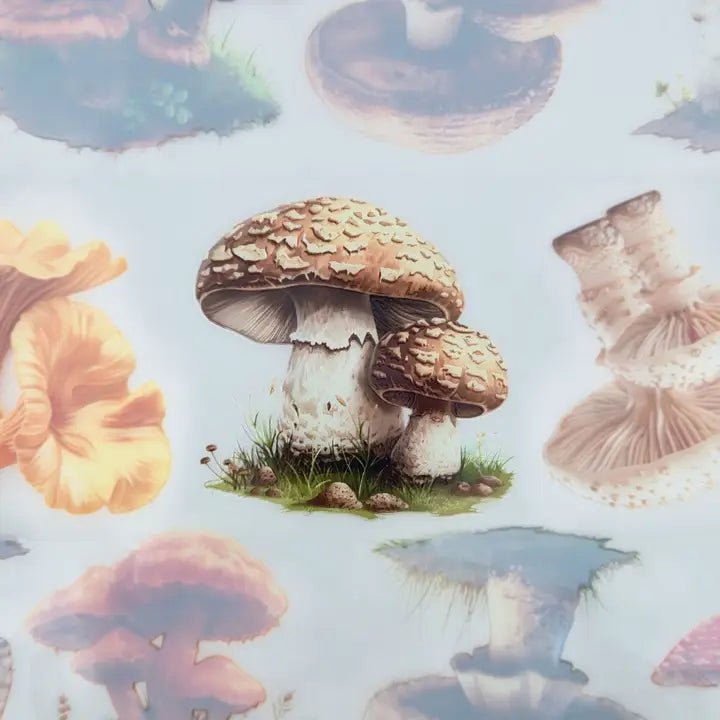 Pet Tape - MIC - Mushrooms Glossy & Embossed 60 mm - 3 - MIC & MIM Premium Paper Shop - Tidformera