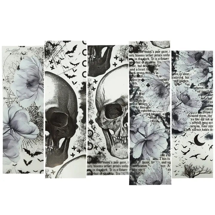 Pet Tape - MIC - Petals & Bones Glossy & Embossed 70 mm - 2 - MIC & MIM Premium Paper Shop - Tidformera