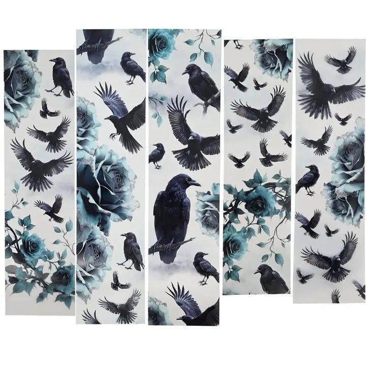 Pet Tape - MIC - Raven Bloom Glossy & Embossed 70 mm - 5 - MIC & MIM Premium Paper Shop - Tidformera