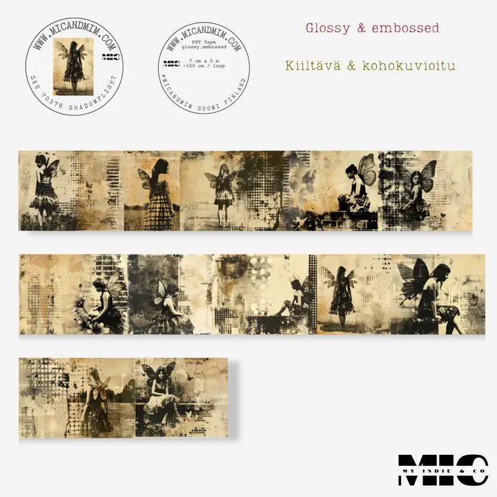 Pet Tape - MIC - Shadowflight Glossy & Embossed 70 mm - 6 - MIC & MIM Premium Paper Shop - Tidformera