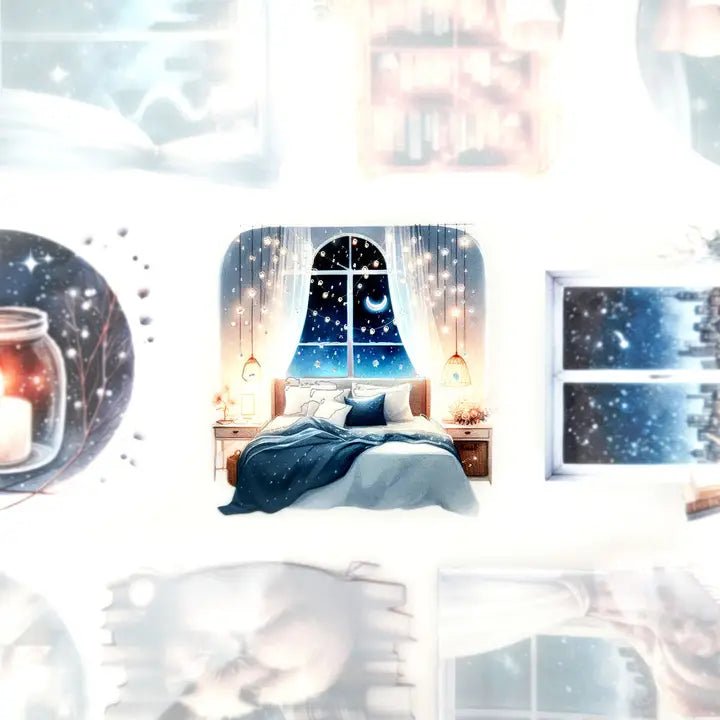 Pet Tape - MIC - Starry Night Foiled & Embossed 60 mm - 4 - MIC & MIM Premium Paper Shop - Tidformera