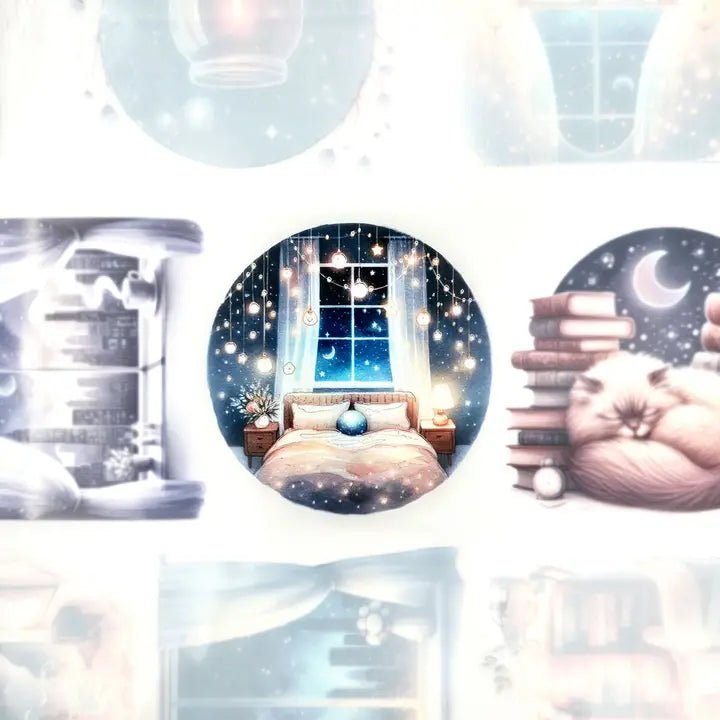 Pet Tape - MIC - Starry Night Foiled & Embossed 60 mm - 5 - MIC & MIM Premium Paper Shop - Tidformera