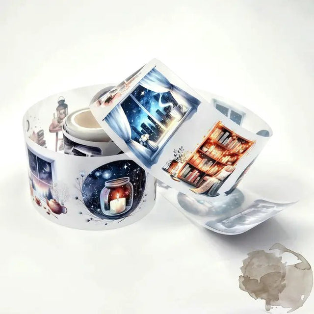 Pet Tape - MIC - Starry Night Foiled & Embossed 60 mm - 1 - MIC & MIM Premium Paper Shop - Tidformera