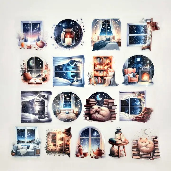 Pet Tape - MIC - Starry Night Foiled & Embossed 60 mm - 2 - MIC & MIM Premium Paper Shop - Tidformera