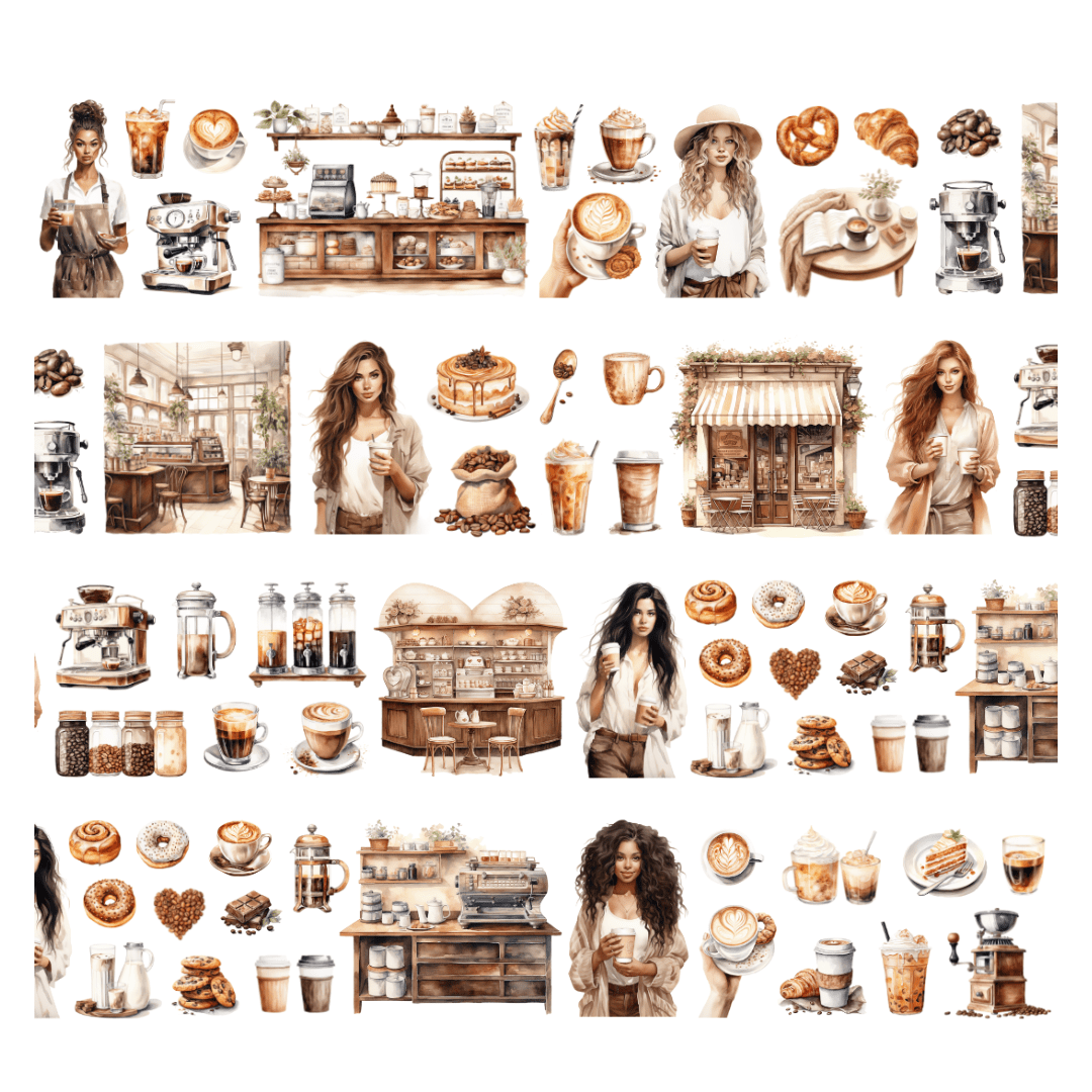 Pet Tape - Penpaling Paula - Coffee Lover - 2 - Penpaling Paula - Tidformera