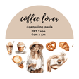 Pet Tape - Penpaling Paula - Coffee Lover - 1 - Penpaling Paula - Tidformera