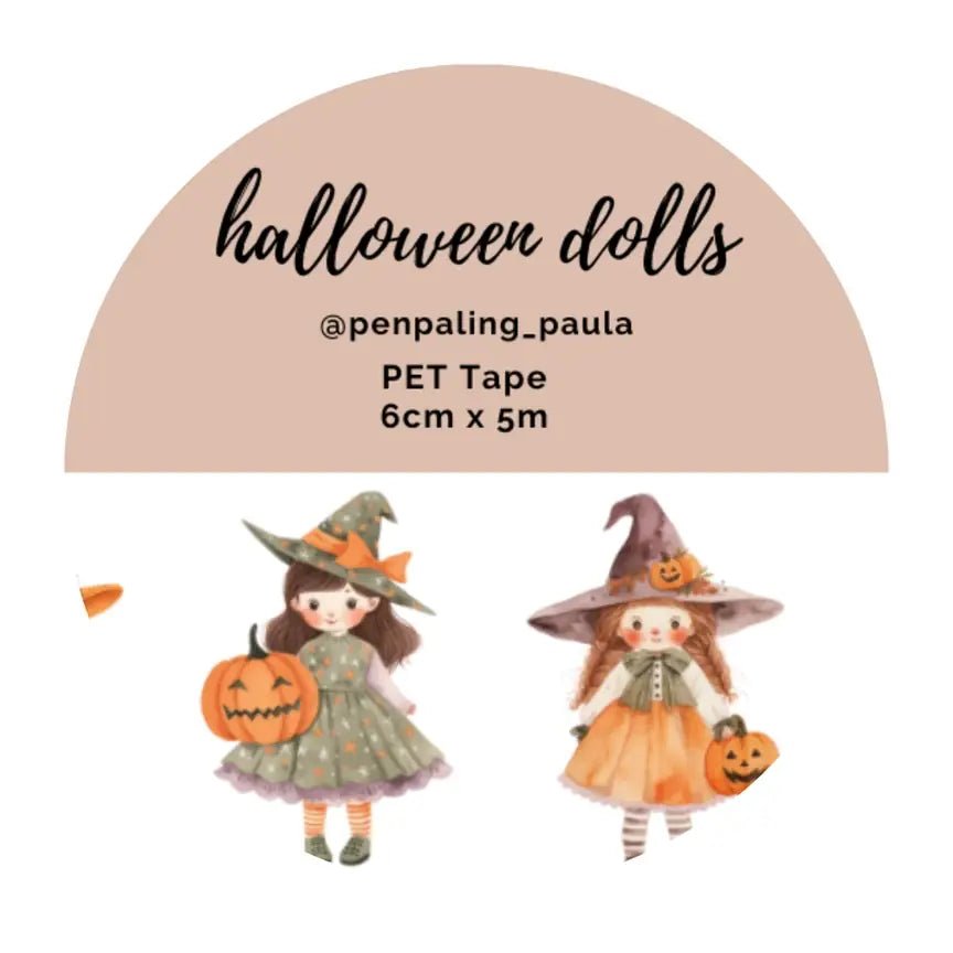 Pet Tape - Penpaling Paula - Halloween Dolls 60 mm - 1 - Penpaling Paula - Tidformera