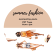 Pet Tape - Penpaling Paula - Summer fashion 60 mm - 1 - Penpaling Paula - Tidformera