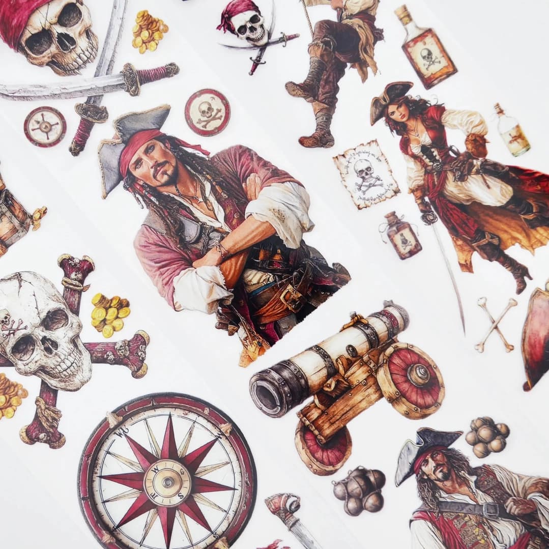 Pet tape Pirate Coast - 60 mm - 3 - Scrapbook Resource Co - Tidformera