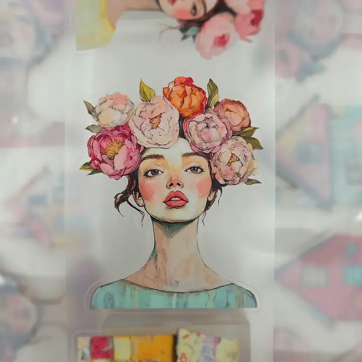 Pet Tape Pre - cut - MIC - Blooming Street 3D Glossy 70 mm - 3 - MIC & MIM Premium Paper Shop - Tidformera