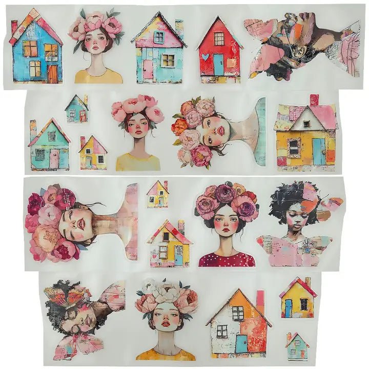 Pet Tape Pre - cut - MIC - Blooming Street 3D Glossy 70 mm - 6 - MIC & MIM Premium Paper Shop - Tidformera