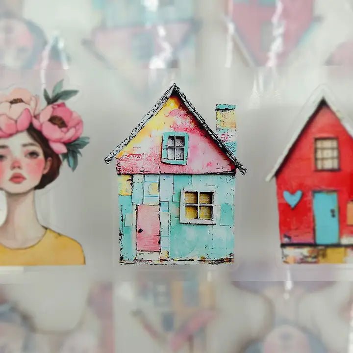 Pet Tape Pre - cut - MIC - Blooming Street 3D Glossy 70 mm - 4 - MIC & MIM Premium Paper Shop - Tidformera