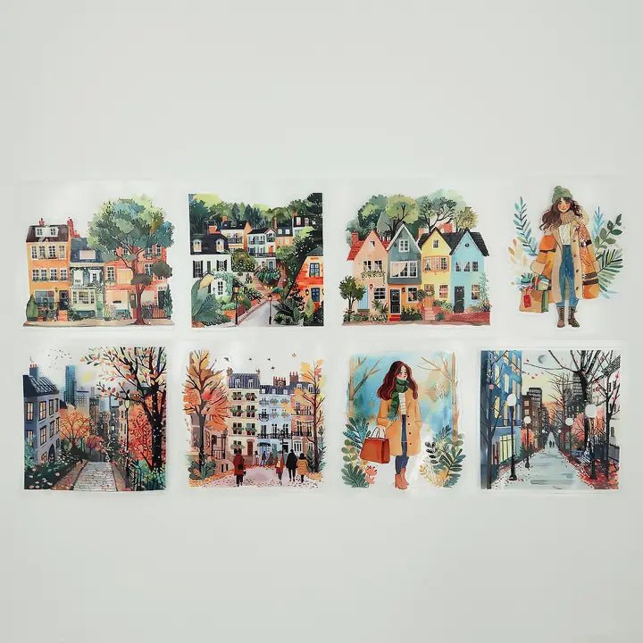 Pet Tape Pre - cut - MIC - Brick & Bloom 3D Glossy 70 mm - 8 - MIC & MIM Premium Paper Shop - Tidformera