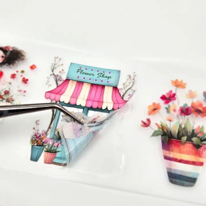 Pet Tape Pre - cut - MIC - Florabelle 3D Glossy 70 mm - 2 - MIC & MIM Premium Paper Shop - Tidformera