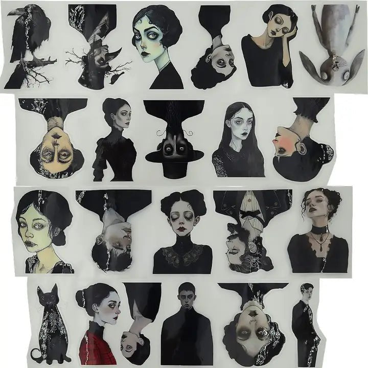 Pet Tape Pre - cut - MIC - Gothic Companions 3D Glossy 70 mm - 6 - MIC & MIM Premium Paper Shop - Tidformera