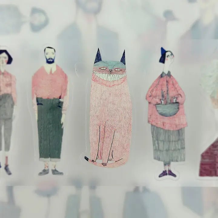 Pet Tape Pre - cut - MIC - Oddfolk Lane 3D Glossy 70 mm - 5 - MIC & MIM Premium Paper Shop - Tidformera