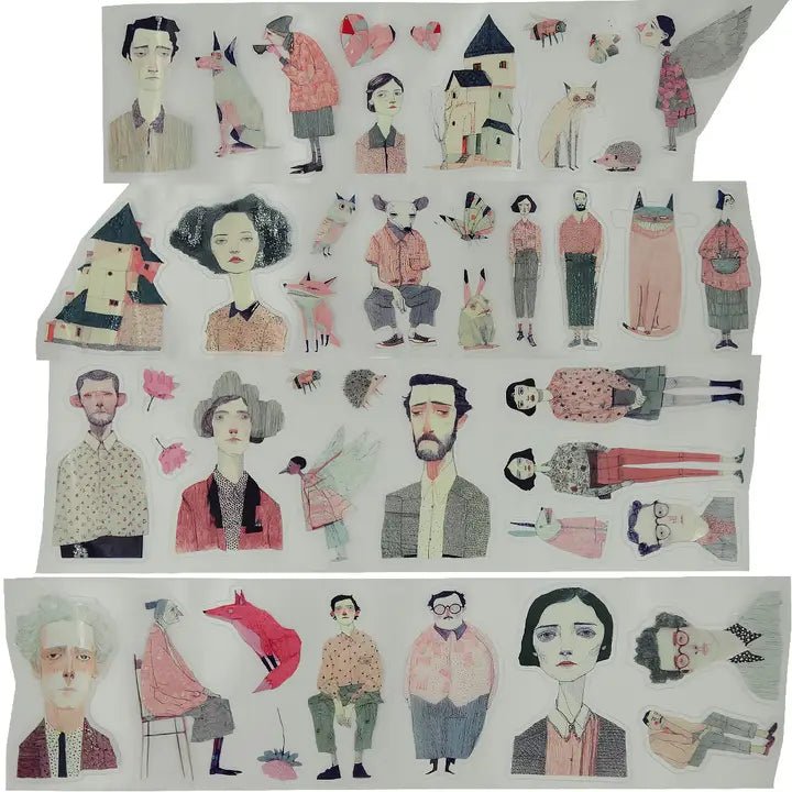 Pet Tape Pre - cut - MIC - Oddfolk Lane 3D Glossy 70 mm - 2 - MIC & MIM Premium Paper Shop - Tidformera