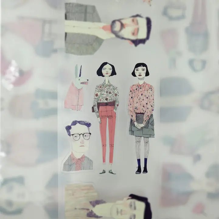 Pet Tape Pre - cut - MIC - Oddfolk Lane 3D Glossy 70 mm - 4 - MIC & MIM Premium Paper Shop - Tidformera