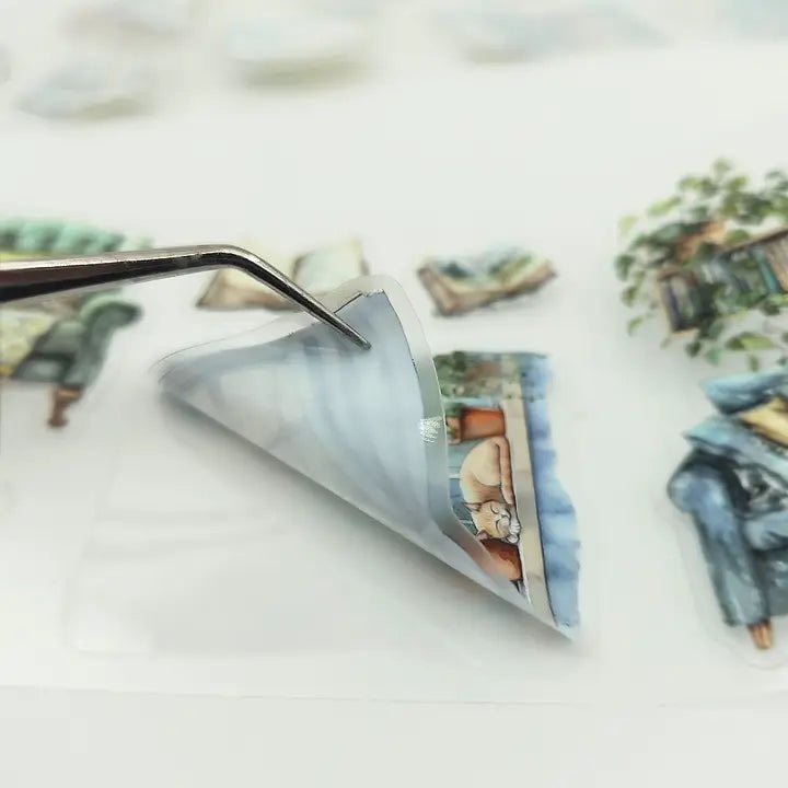 Pet Tape Pre - cut - MIC - Pages in the Rain 3D Glossy 70 mm - 3 - MIC & MIM Premium Paper Shop - Tidformera