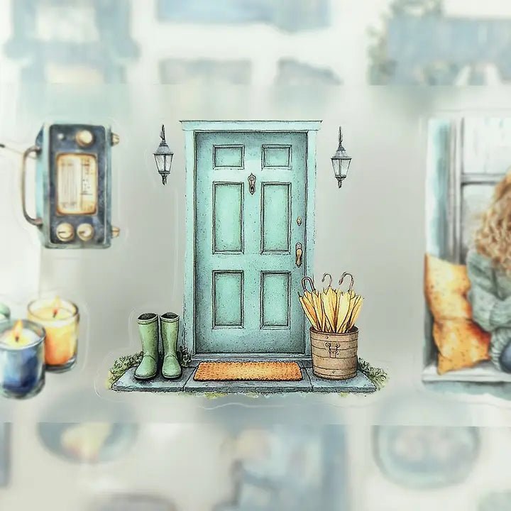 Pet Tape Pre - cut - MIC - Pages in the Rain 3D Glossy 70 mm - 5 - MIC & MIM Premium Paper Shop - Tidformera