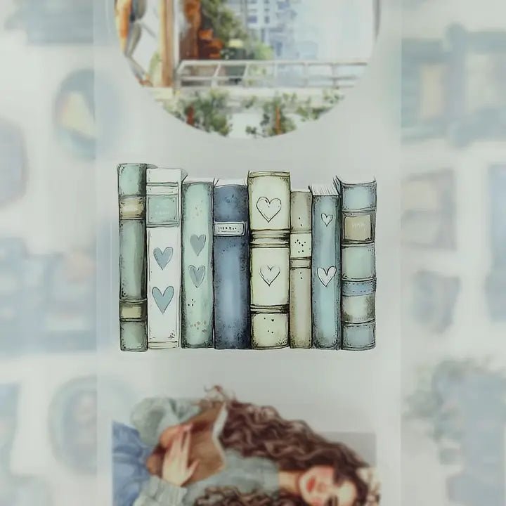 Pet Tape Pre - cut - MIC - Pages in the Rain 3D Glossy 70 mm - 6 - MIC & MIM Premium Paper Shop - Tidformera