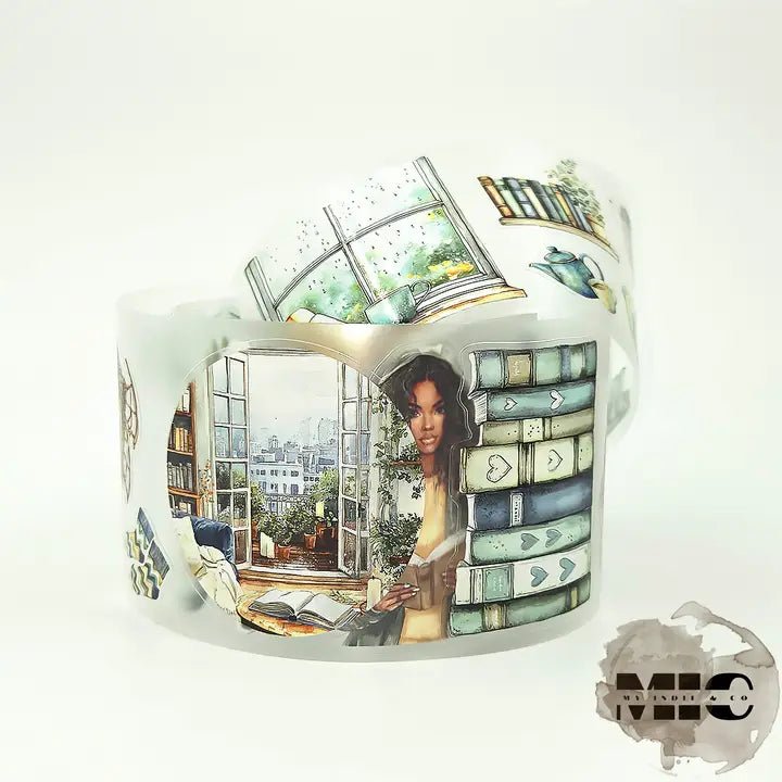 Pet Tape Pre - cut - MIC - Pages in the Rain 3D Glossy 70 mm - 1 - MIC & MIM Premium Paper Shop - Tidformera