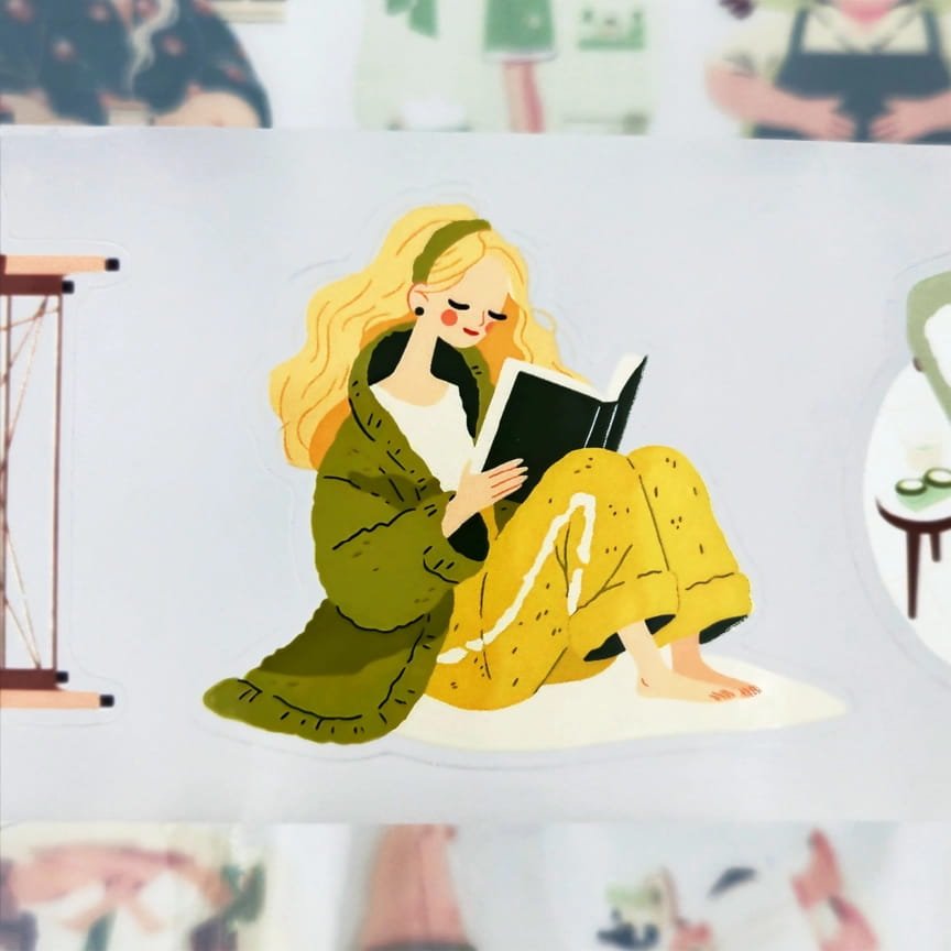 Pet Tape Pre - cut - MIC - Peaceful Pause 70 mm - 7 - MIC & MIM Premium Paper Shop - Tidformera