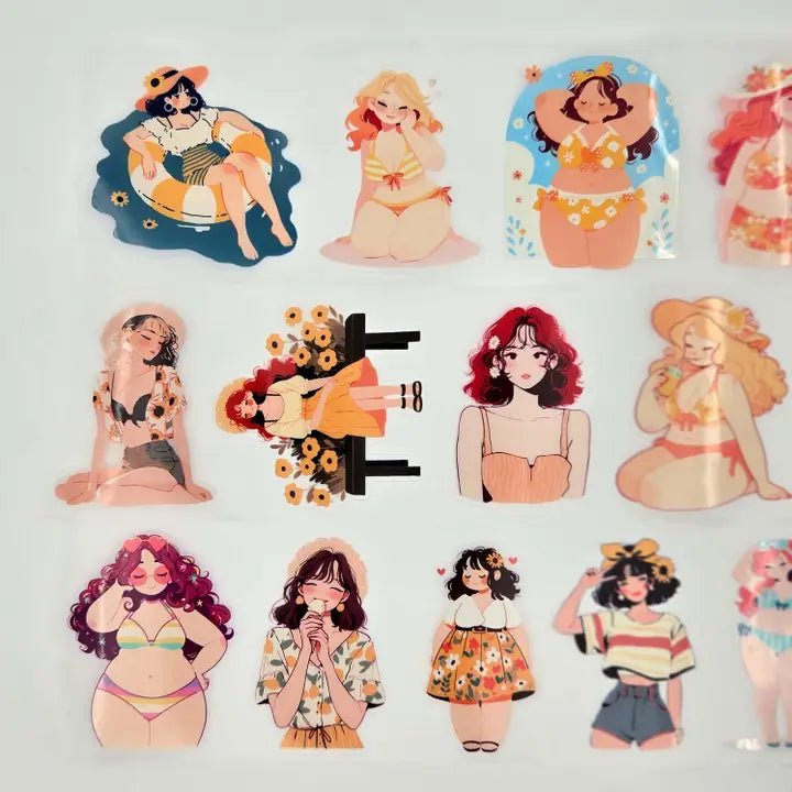 Pet Tape Pre - cut - MIC - Sunshine Souls 3D Glossy 70 mm - 6 - MIC & MIM Premium Paper Shop - Tidformera