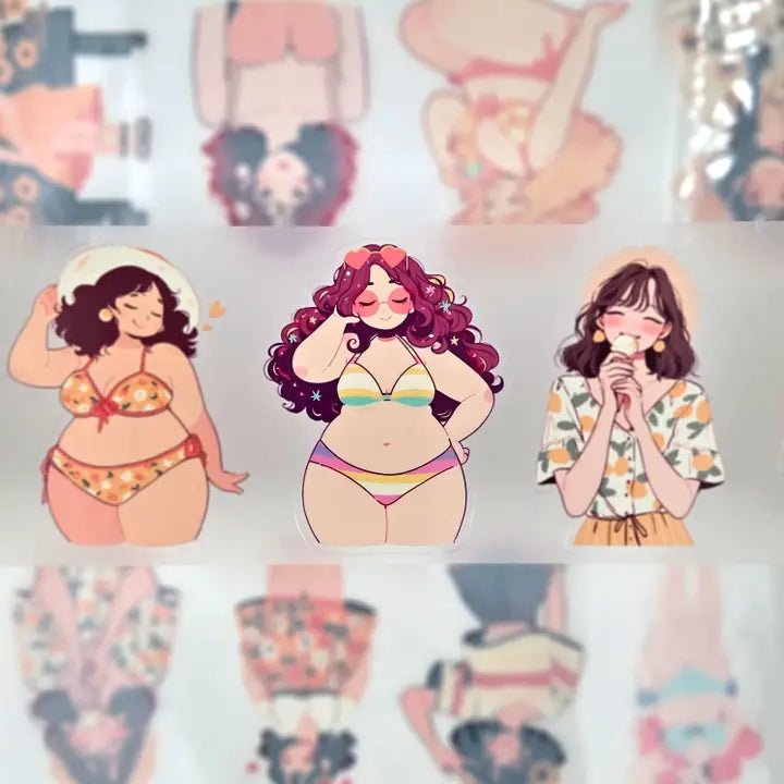 Pet Tape Pre - cut - MIC - Sunshine Souls 3D Glossy 70 mm - 3 - MIC & MIM Premium Paper Shop - Tidformera