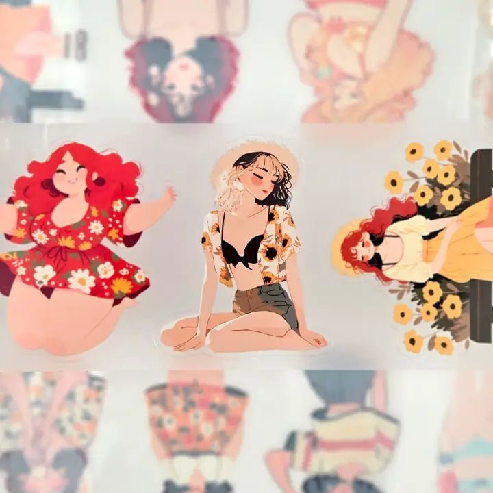 Pet Tape Pre - cut - MIC - Sunshine Souls 3D Glossy 70 mm - 5 - MIC & MIM Premium Paper Shop - Tidformera