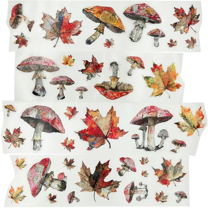 Pet Tape Pre - cut - MIC - Toadstool Trails 3D Glossy 70 mm - 6 - MIC & MIM Premium Paper Shop - Tidformera