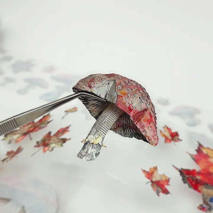 Pet Tape Pre - cut - MIC - Toadstool Trails 3D Glossy 70 mm - 2 - MIC & MIM Premium Paper Shop - Tidformera