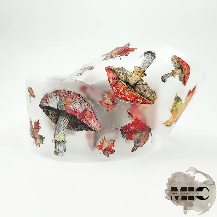 Pet Tape Pre - cut - MIC - Toadstool Trails 3D Glossy 70 mm - 1 - MIC & MIM Premium Paper Shop - Tidformera