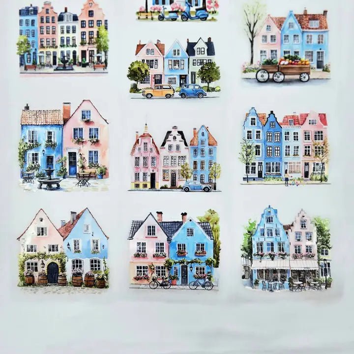 Pet Tape Pre - cut - MIC - Townhouse 3D Glossy 70 mm - 3 - MIC & MIM Premium Paper Shop - Tidformera