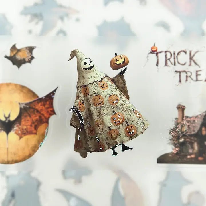 Pet Tape Pre - cut - MIC - Trick or Treat 3D Silver Foiled 70 mm - 6 - MIC & MIM Premium Paper Shop - Tidformera