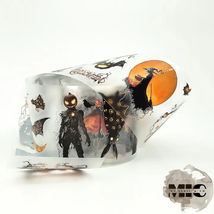Pet Tape Pre - cut - MIC - Trick or Treat 3D Silver Foiled 70 mm - 3 - MIC & MIM Premium Paper Shop - Tidformera
